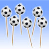 SOCCER PICK BIRTHDAY CANDLES 13.97X2.54X11.43CM - 6PCS - Image 3