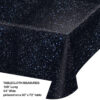 PLASTIC TABLECOVER 54''x108'' SPACE BLACK - Image 2