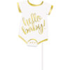 HELLO BABY GOLD FOIL PHOTO PROPS 25CM 10PCS - Image 4