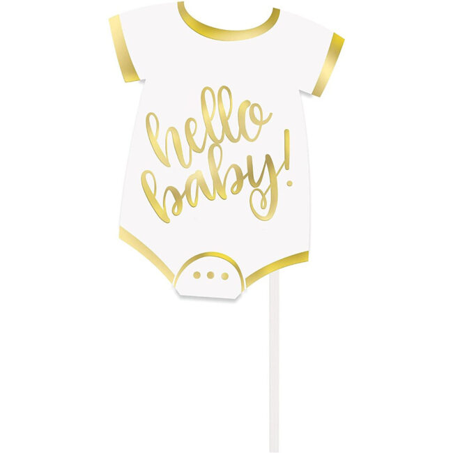 HELLO BABY GOLD FOIL PHOTO PROPS 25CM 10PCS - Image 4