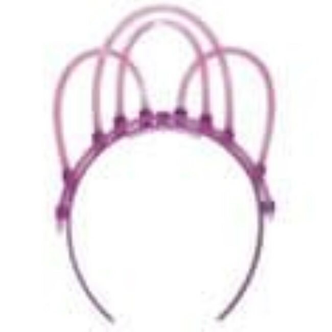 GLOW TIARA ASSORTED COLORS (PINK - GREEN - PURPLE) - Image 5