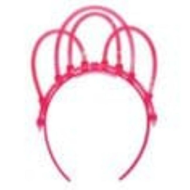 GLOW TIARA ASSORTED COLORS (PINK - GREEN - PURPLE) - Image 6