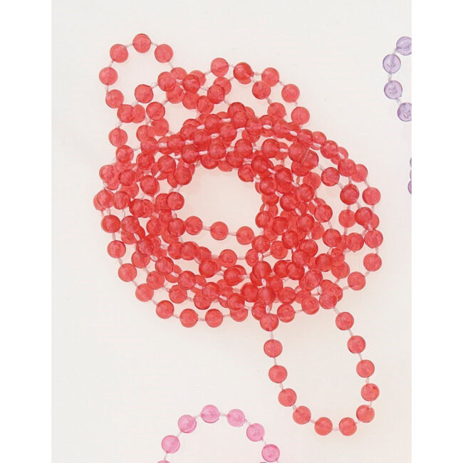 BEAD NECKLACES ASSORTED COLORS 6PCS