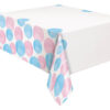 GENDER REVEAL PLASTIC TABLECOVER 1.37X2.13M