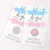 GENDER REVEAL PINK SCRATCH-OFF PARTY GAME CARDS 10PCS