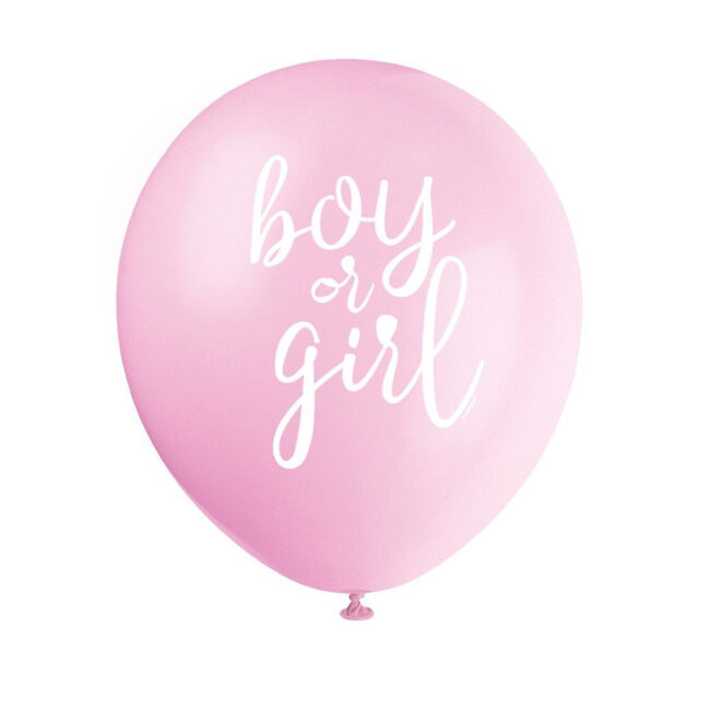 GENDER REVEAL BALLOONS 12'' 30.48CM 8PCS - Image 3