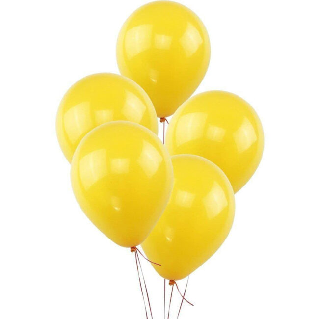 LEMON YELLOW 12" BALLOONS 10PCS