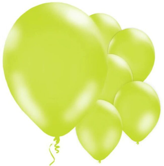 NEON LIME 12" BALLOONS 10PCS