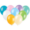 PASTEL COLOURS ASSORTED BALLOONS 12" 10PCS