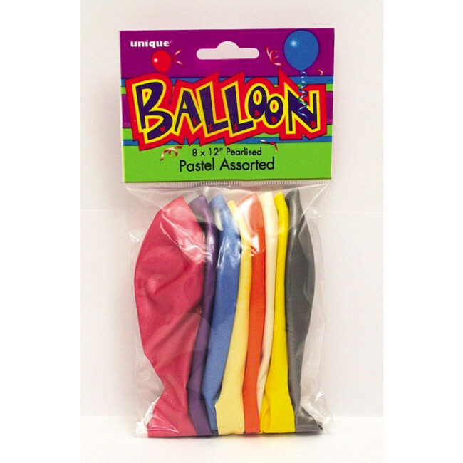 PASTEL COLOURS ASSORTED BALLOONS 12" 10PCS - Image 12