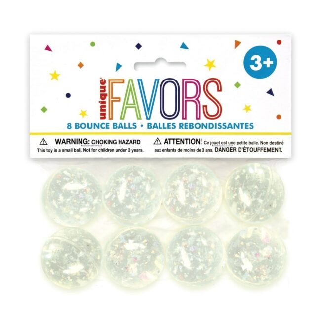 IRIDESCENT BOUNCE BALLS - 8PCS