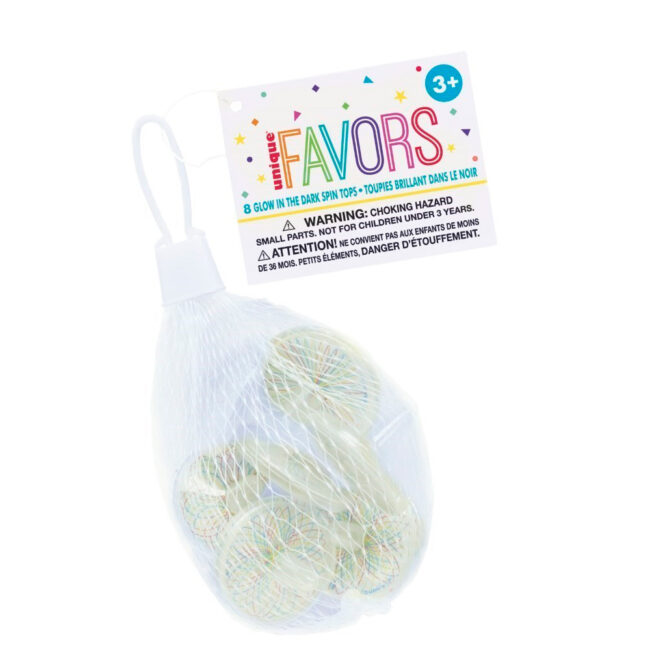 GLOW IN DARK SPINNING TOPS - 8PCS - Image 3
