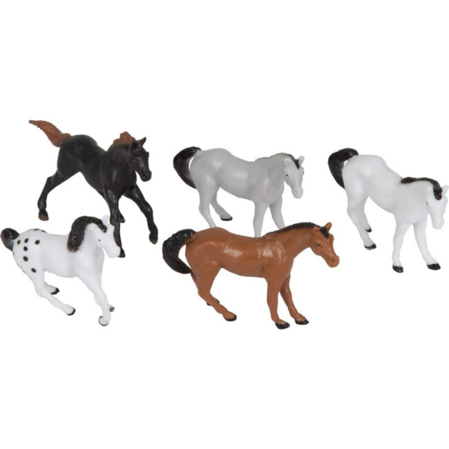 PLASTIC HORSES PARTY FAVOURS 10PCS