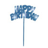 HAPPY BIRTHDAY TOPPER FLASH BLUE