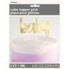 CAKE TOPPER FOIL BABY SHOWER GOLD 15.2CM - Image 2