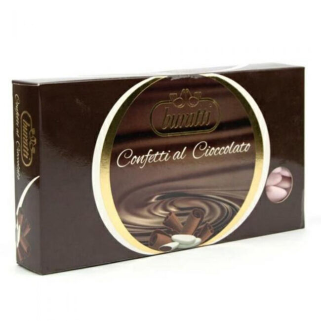 ALMOND SHAPED CHOCOLATE CONFETTI PINK 1KG