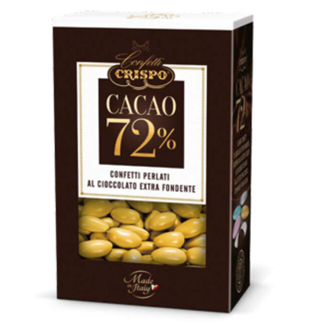 DARK CHOCOLATE CONFETTI PERLATI GOLD 500GR