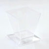 PYRAMID QUADRILATERAL BOWL CLEAR 220CC 7X4.5X7CM