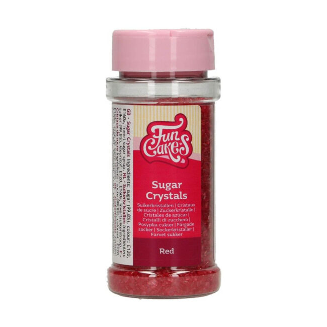 SUGAR CRYSTALS RED 80G