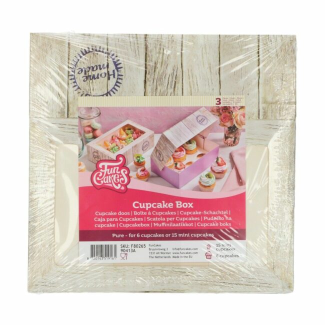 3 PIECES CUPCAKE BOX 6 PURE DESIGN - Image 2