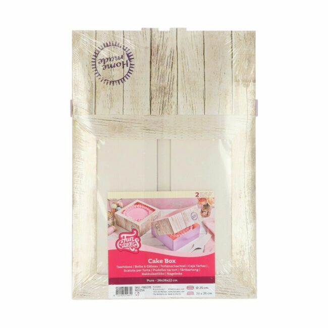 2 PIECES CAKE BOX PURE 26X26 CM - Image 2