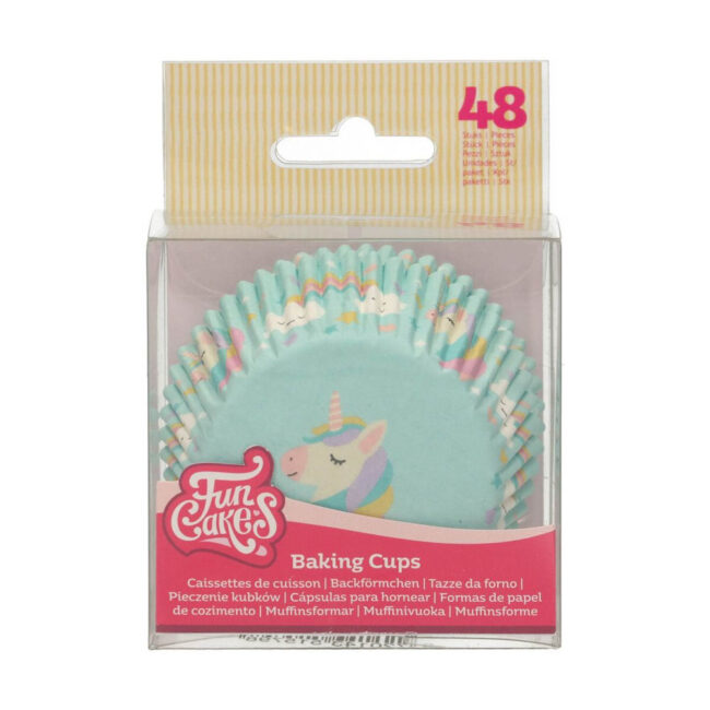 BAKING CUPS UNICORN 50X32MM 48PCS