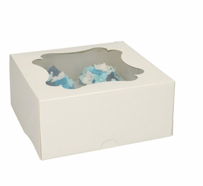 CUPCAKE BOX 4  BLANCO