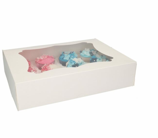 CUPCAKE BOX 12  BLANCO