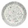 BAKING CUPS LOVE DOODLE 50X32MM 48PCS - Image 2