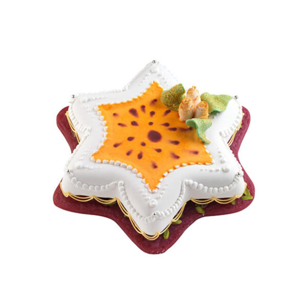 STAR GOLD SILICONE MOULD WITH SAFE RING LINE 40MM