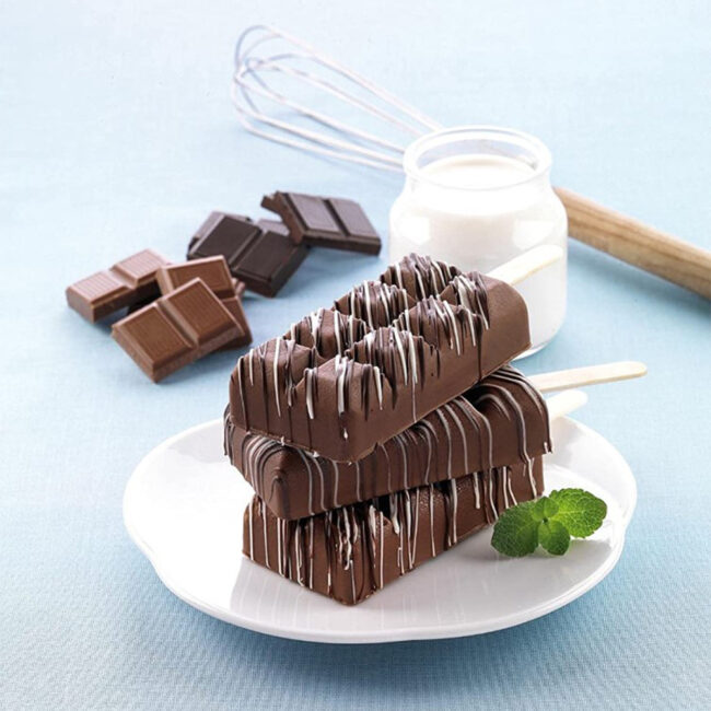CHOCCOSTICK EASY CREAM WHITE SILICONE MOULD SET OF 2 - Image 4