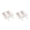 SET OF 2 EASY CREAM SILICONE MOULDS 92X45X27.5MM & 50 WOOD STICKS