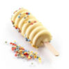 SET OF 2 EASY CREAM SILICONE MOULDS 92X45X27.5MM & 50 WOOD STICKS - Image 3