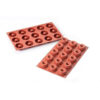 SMALL DONUTS SILICONE MOULD D:45/15 H18 MM FUSCHIA