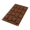 WINTER CHOCO TAGS CAV.16 SILICONE MOULD 300X175XH9MM