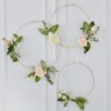RING METAL GOLD WHITE WASHED 59X1CM - Image 2