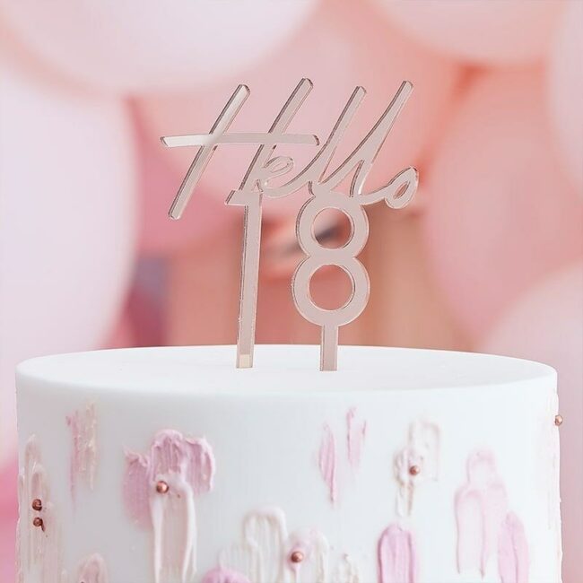 18TH HAPPY BIRTHDAY CAKE TOPPER
