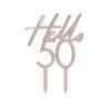 50TH HAPPY BIRTHDAY CAKE TOPPER - Image 2