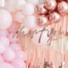 30TH ROSE GOLD HAPPY BIRTHDAY BANNER BUNTING