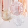 LATEX BALLOONS MIXED METALLICS ORB GLITTER 22'' 3PCS