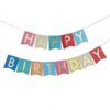 MULTI-COLOURED HAPPY BIRTHDAY BANNER BUNTING - Image 2