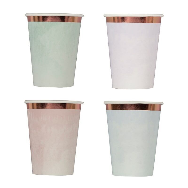 PASTEL WATERCOLOUR PARTY CUPS - Image 2