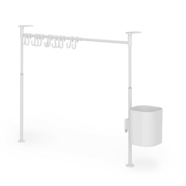 ANYWHERE TENSION CADDY ORGANIZER WHITE X W39-61CMXH38-50CM - Image 6