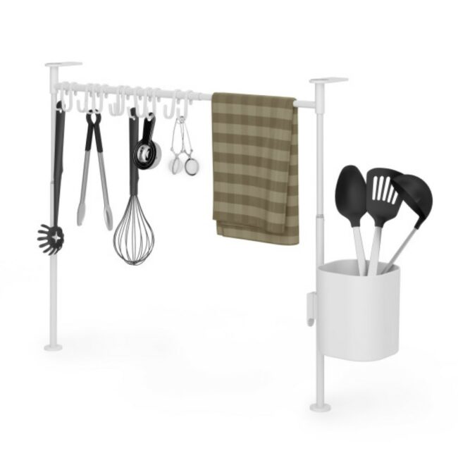 ANYWHERE TENSION CADDY ORGANIZER WHITE X W39-61CMXH38-50CM - Image 5