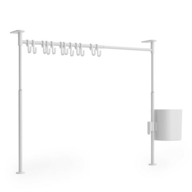 ANYWHERE TENSION CADDY ORGANIZER WHITE X W39-61CMXH38-50CM - Image 7