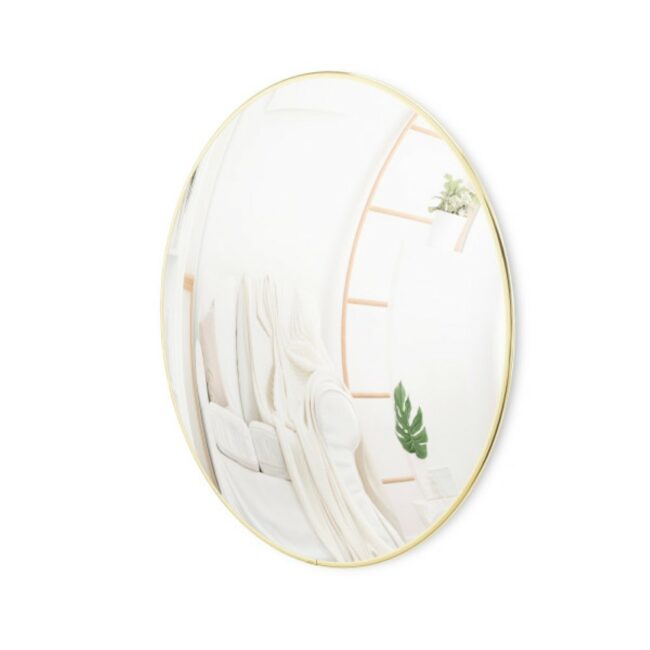 CONVEXA WALL MIRROR BRASS GOLD 59X59X6CM - Image 4