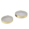 SET OF 2 PERCH SHELF BRASS 16X16X2CM - Image 6