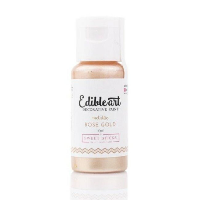 EDIBLE ART PAINT - METALLIC ROSE GOLD 15ML