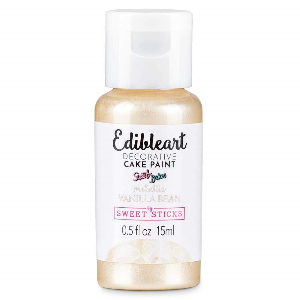 EDIBLE ART DECORATIVE PAINT - METALLIC VANILLA BEAN 15ML - Pergamos