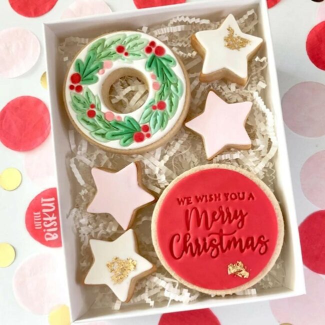 WE WISH YOU A MERRY CHRISTMAS EMBOSSER STAMP - Image 2